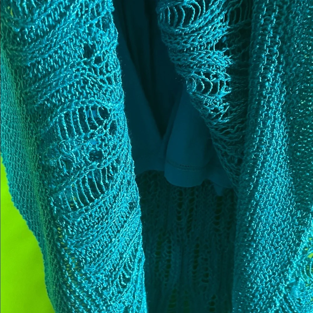Cynthia Rowley Bright Teal Knit Dress Size XS - Picture 6 of 6